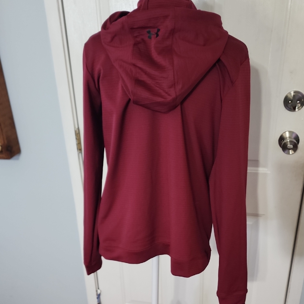 Under Armour Maroon ColdGear Hoodie - Picture 4 of 7